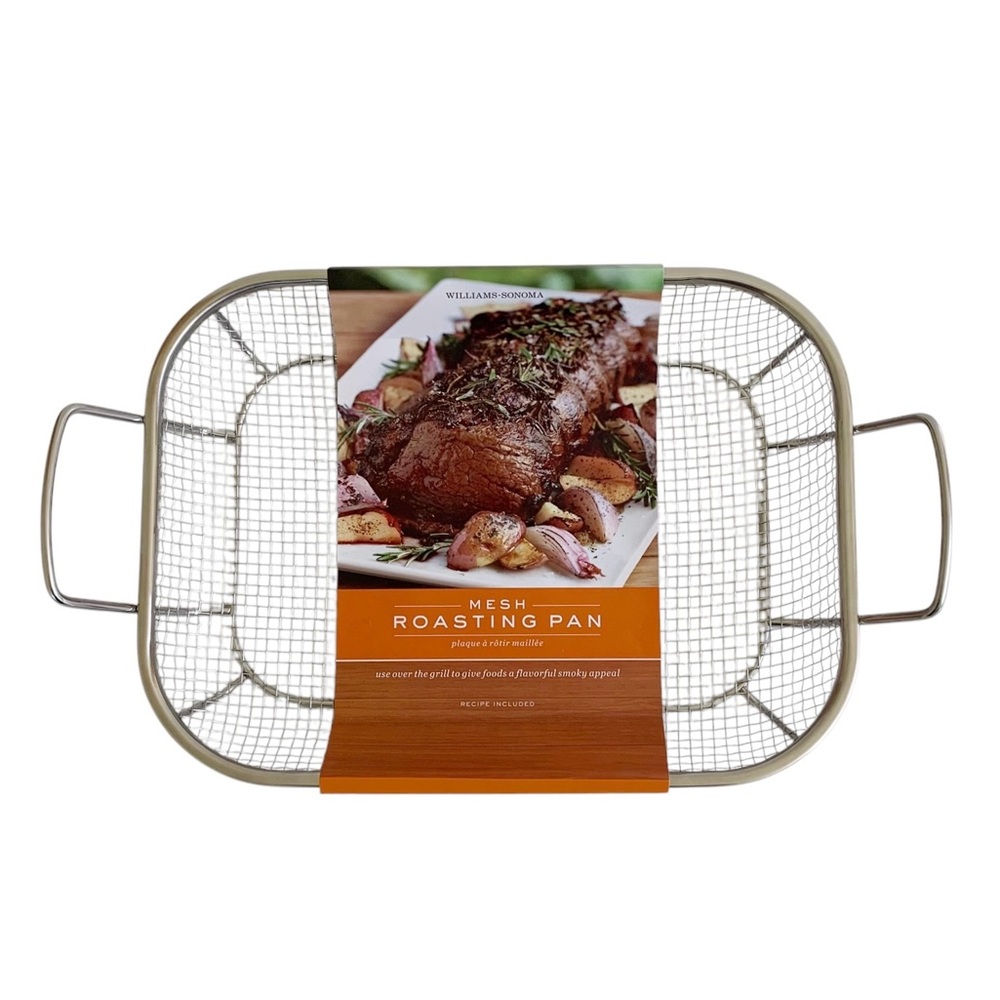 Williams Sonoma Stainless Steel Mesh Roasting Pan With Handles (Gas Grilling)
